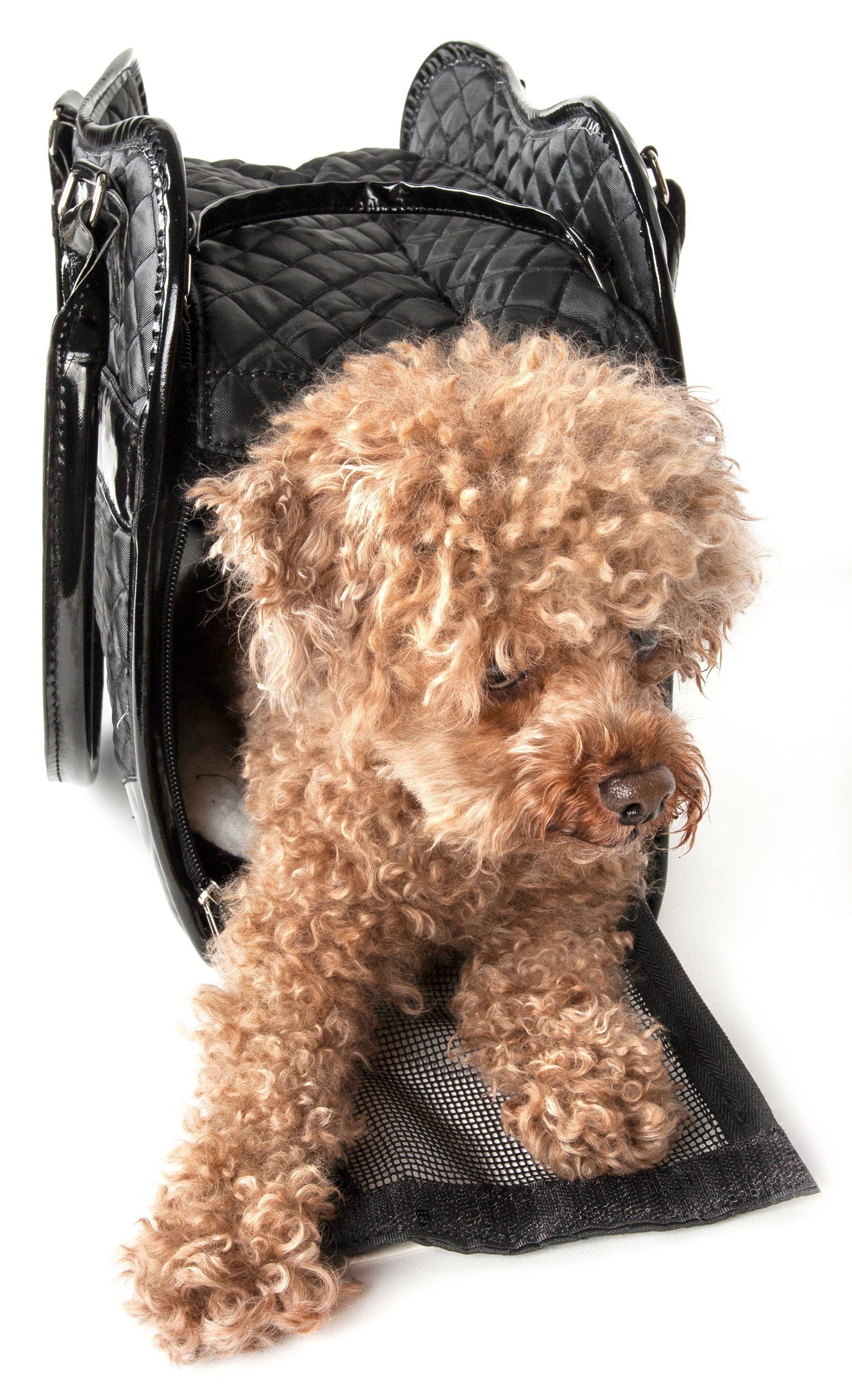 Pet Life ® Exquisite Airline Approved Designer Travel Pet Dog Handbag Carrier