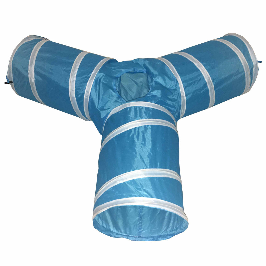 Pet Life ® 'Kitting-Go-Seek' Collapsible Folding Travel 3-way Kitty Cat Tunnel