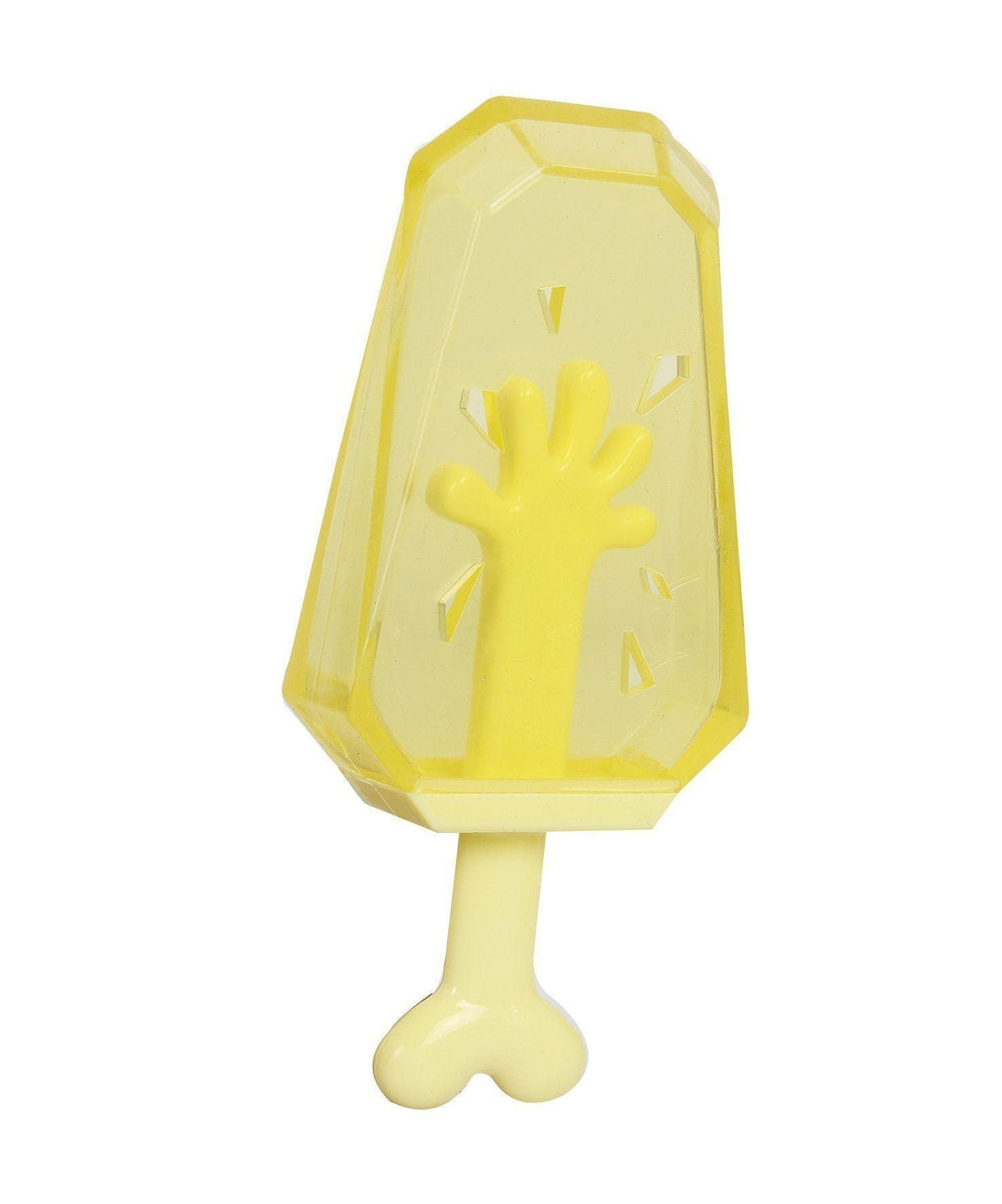 Pet Life ® 'Lick & Gnaw' Cooling Ices Cone Freezable and Chewable Tossing Waterproof Floating Pet Dog Toy