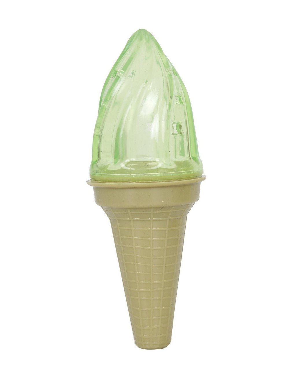 Pet Life ® 'Lick & Gnaw' Ice Cream Cone Freezable and Chewable Tossing Waterproof Floating Pet Dog Toy w/ Insertable Treat pocket