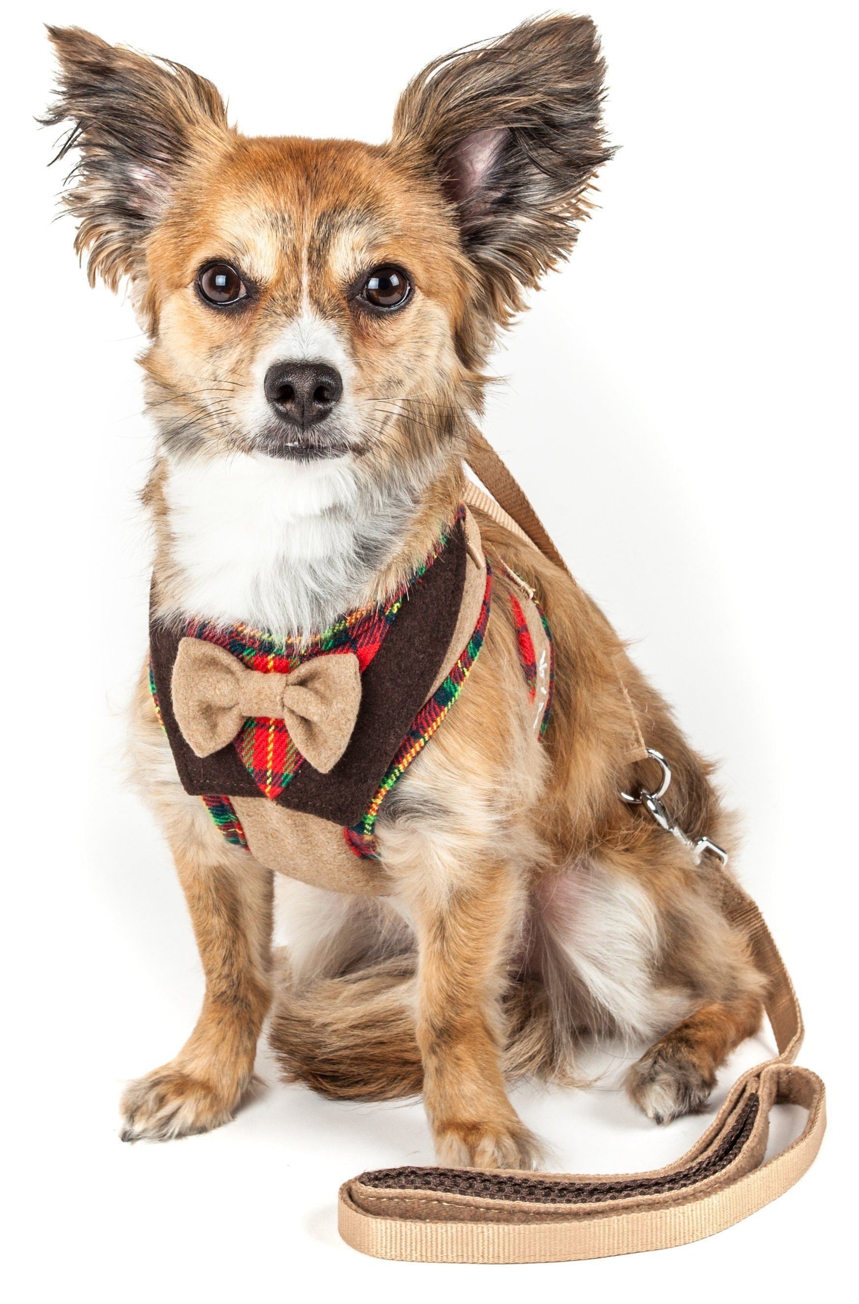 Pet Life ® Luxe 'Dapperbone' 2-In-1 Adjustable Fashion Dog Harness and Leash