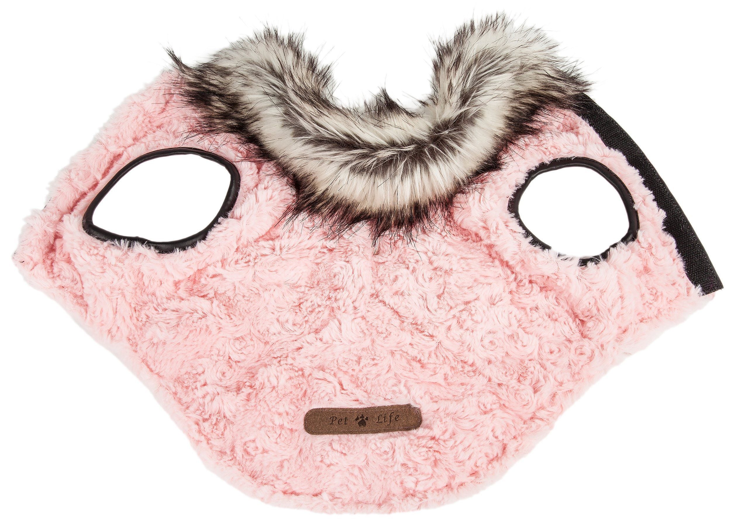 Pet Life ®  Luxe 'Pinkachew' Charming Fashion Mink Fur Dog Coat