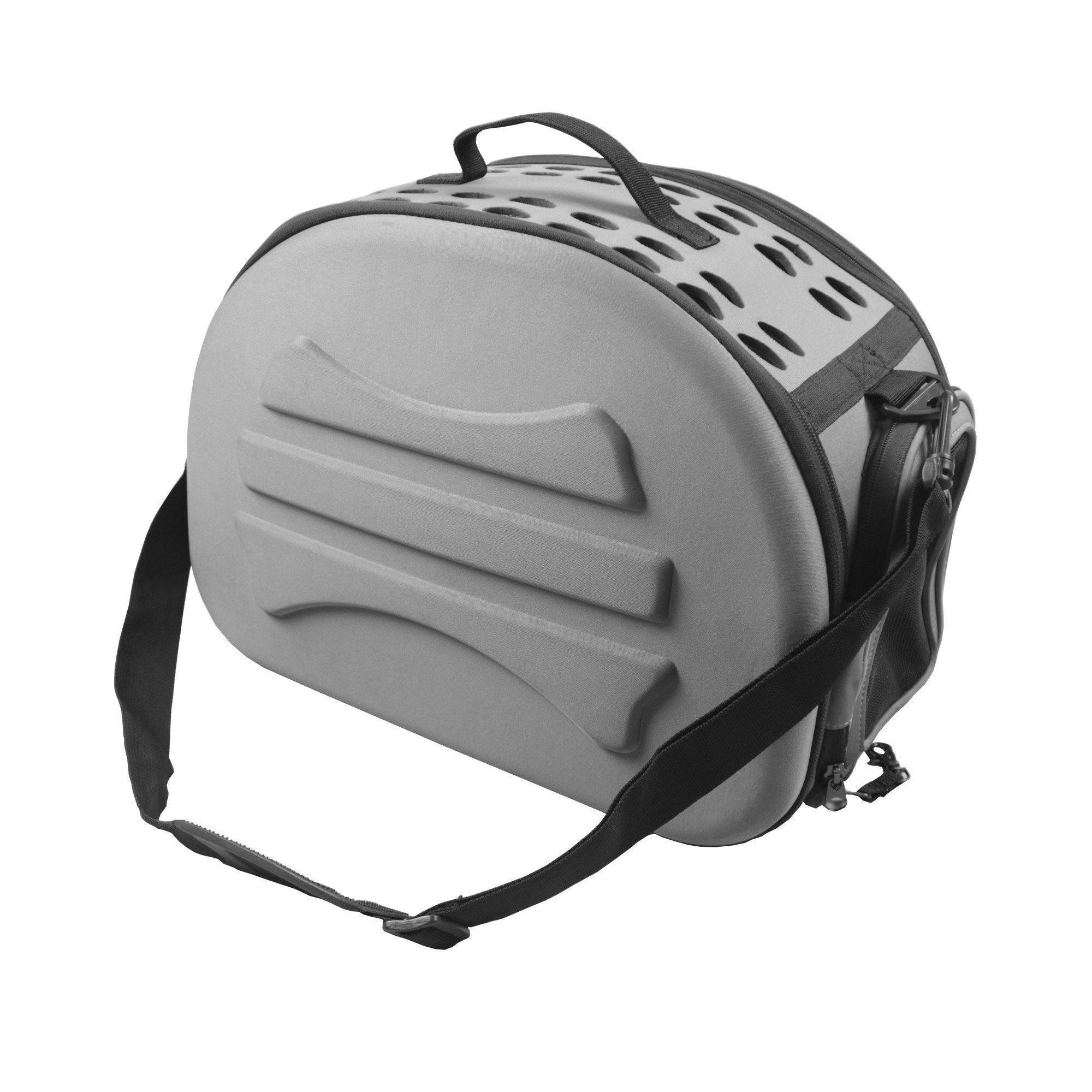 Pet Life ® 'Narrow Shelled' Lightweight Collapsible Military Grade Fashion Designer Travel Pet Dog Carrier Crate