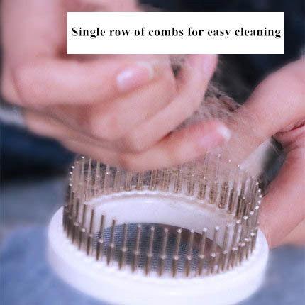 Pet Life ® 'WAGNIFY' 360 Degree and Multi-Directional Modern Grooming Pet Rake Comb