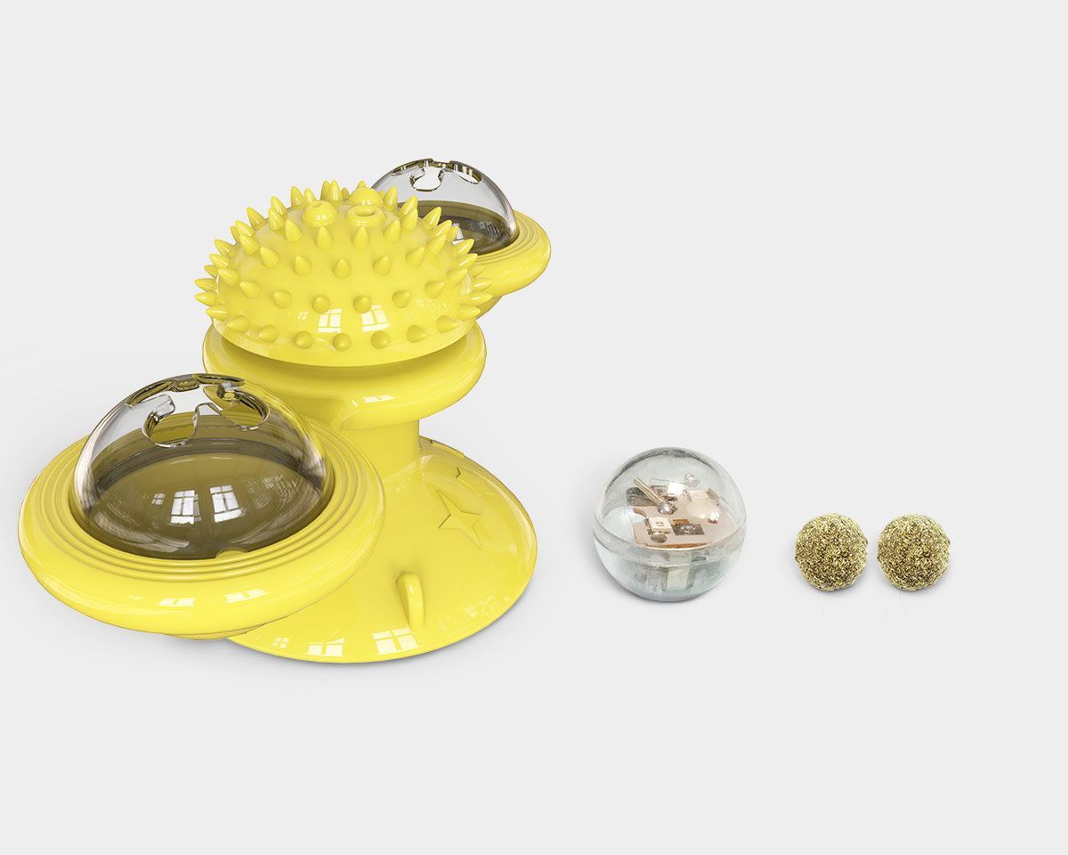 Pet Life ® 'Windmill' Rotating Suction Cup Spinning Cat Toy
