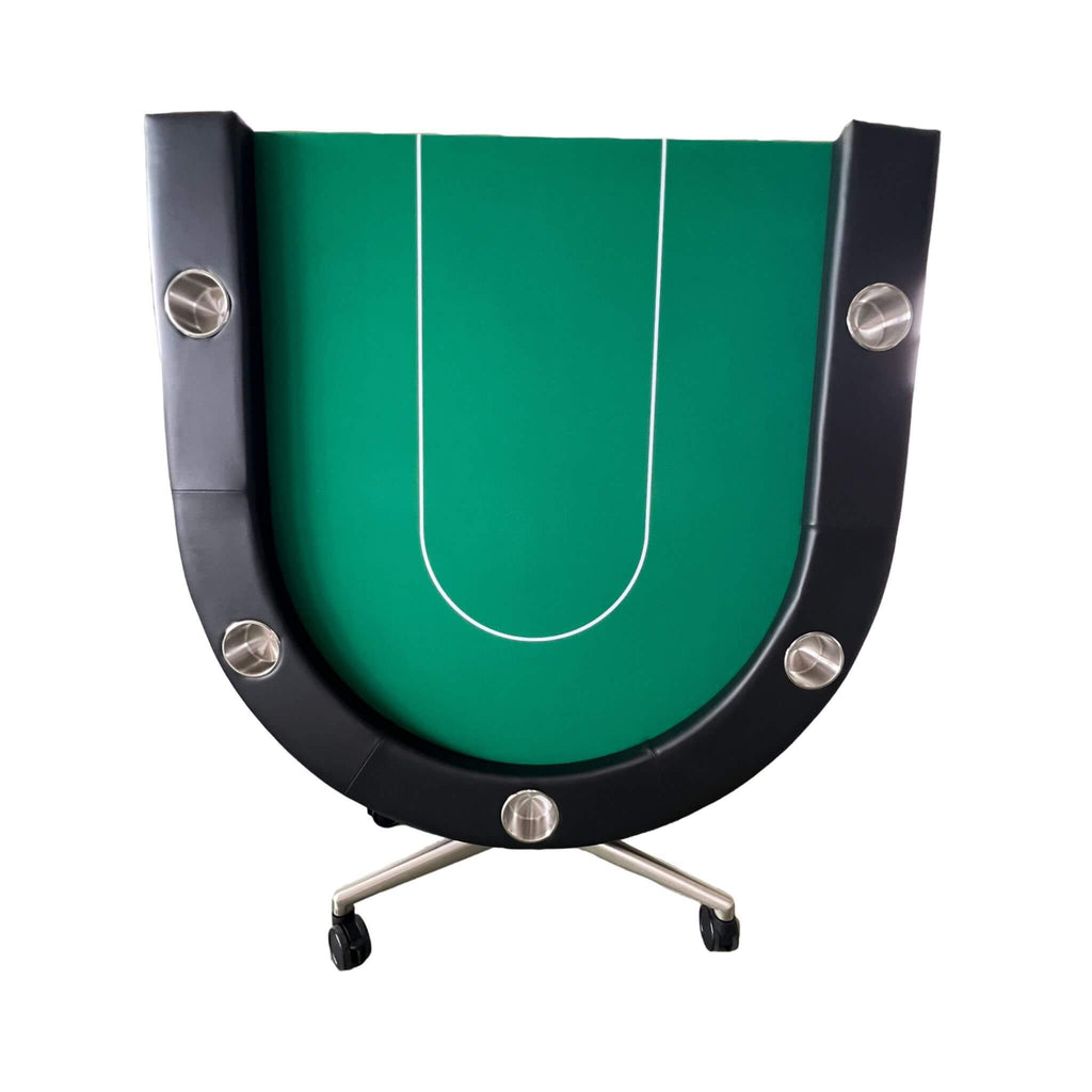 Premium 94-Inch Foldable 10-Player Poker Table With Wheels (SAK43087)