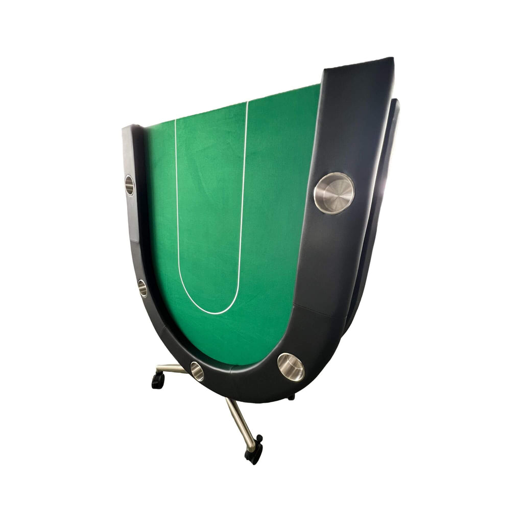 Premium 94-Inch Foldable 10-Player Poker Table With Wheels (SAK43087)
