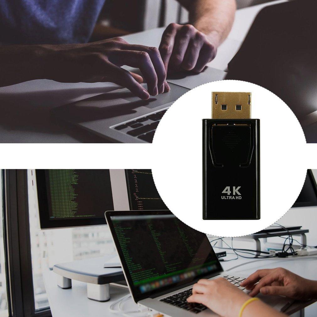 4K DP To HDMI-compatible 1080P Adapter And DP To HDMI-compatible DP Video Audio Connector For PC Laptop Monitor Projector