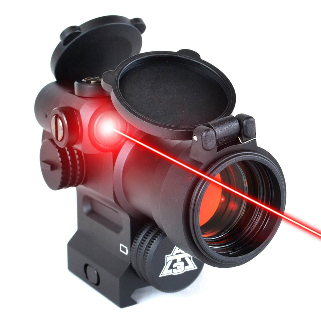 AT3 LEOS Red Dot Sight with Integrated Laser and Riser
