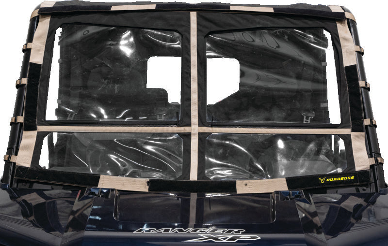 QuadBoss, QuadBoss 15-19 Polaris Ranger 1000 Diesel Soft Windshield with Screen Options