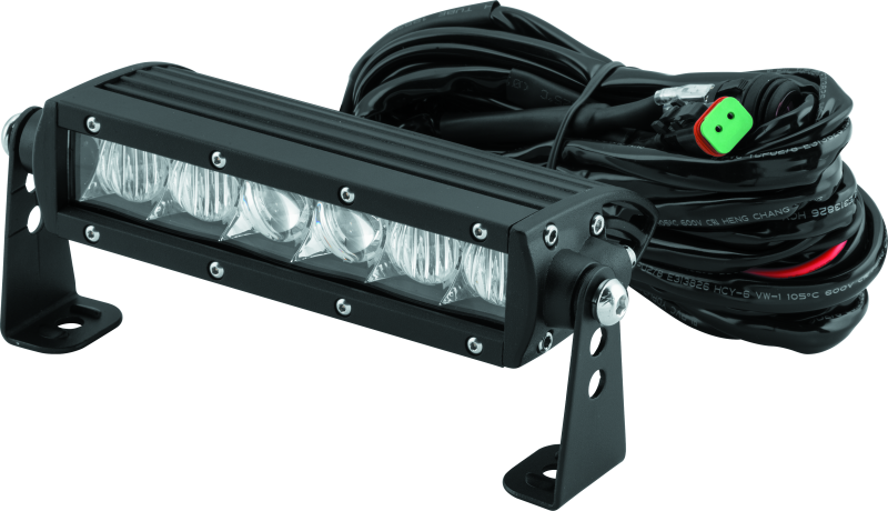 QuadBoss, QuadBoss 6.5-inch Single Row LED Light Bar - High-Intensity Combo Beam for Powersports Vehicles
