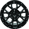 QuadBoss, QuadBoss Barbwire 14x7 Aluminum Wheel with 5+2 Offset for Powersports Vehicles (Part #608573)