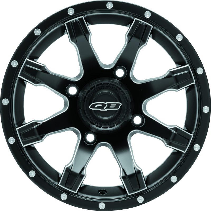 QuadBoss, QuadBoss Grinder 14x7 Wheel - 4/137 Bolt Pattern with 5+2 Offset for Powersports Vehicles