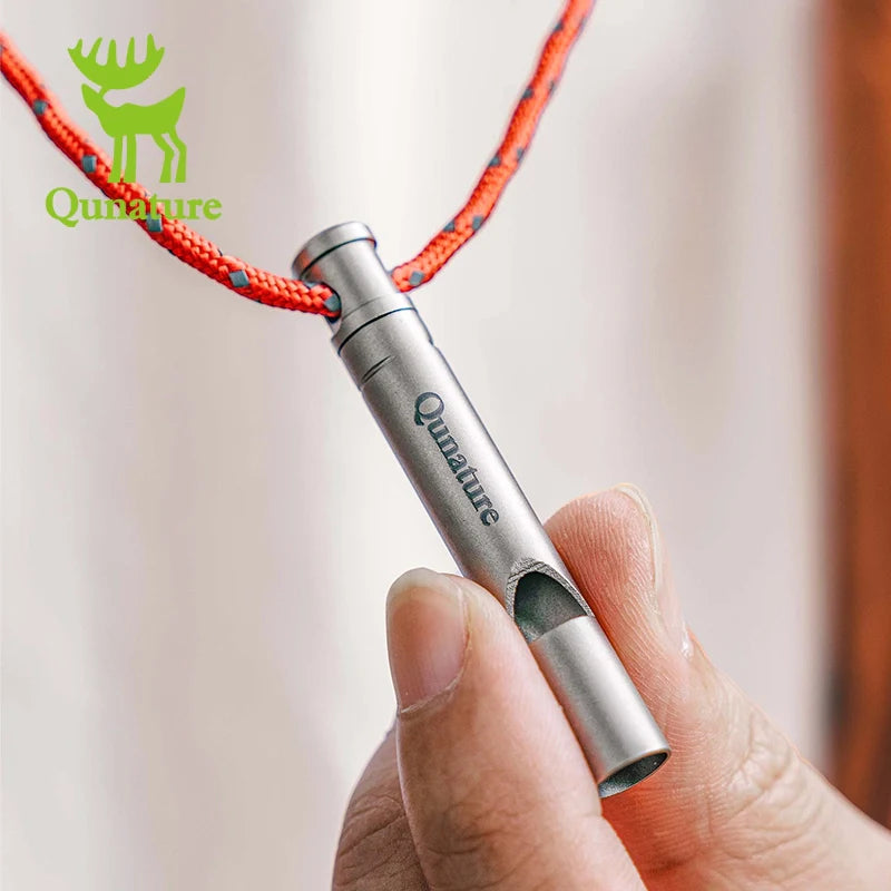 Titanium Survival Whistle 120dB Loud, Durable, Portable Outdoor Gear