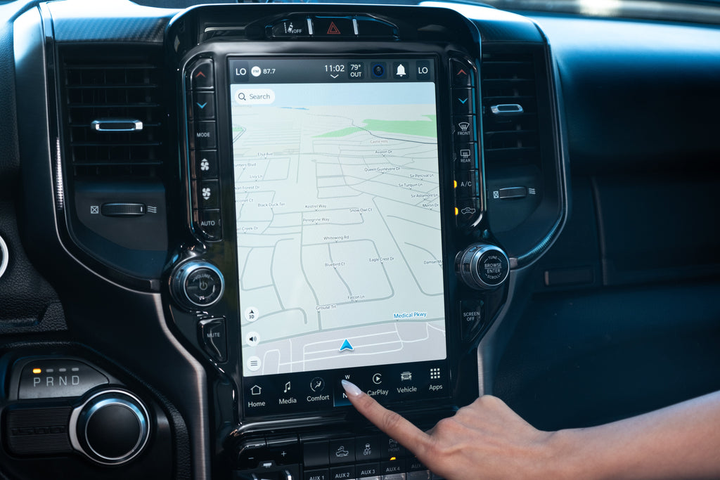 2022-2024 RAM 1500 UBQ Uconnect 5 Upgrade kit with 12-inch Touchscreen including Wireless Apple CarPlay / Android Auto