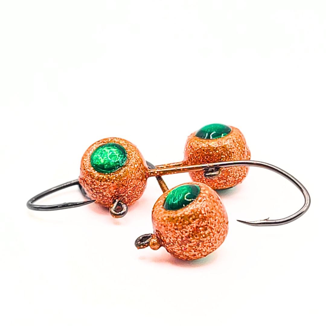Free Style Jig Heads - 3D Eyes - 12 Pack - No Collar