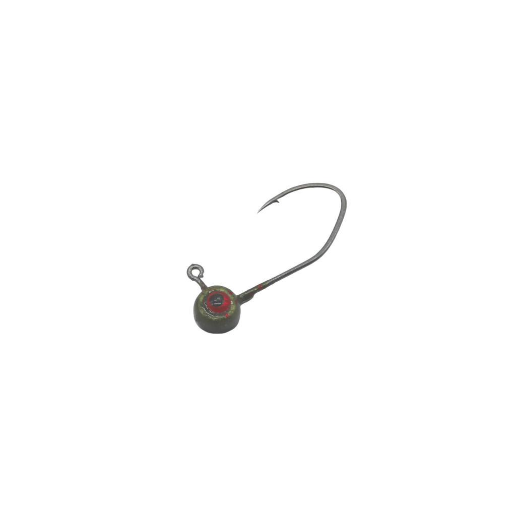 Free Style Jig Heads - 3D Eyes - 12 Pack - No Collar