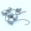 Free Style Minnow Jig Heads - 3D Eyes - 12 Pack - No Collar