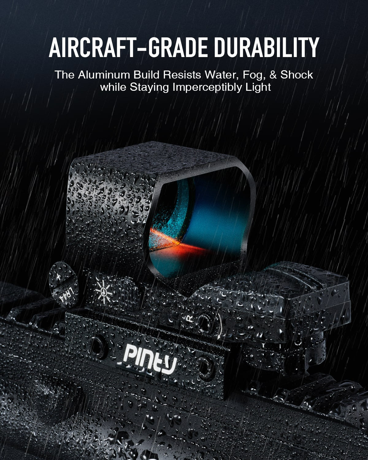 1x40 Reflex Sight, 2MOA, 8 Brightness, Levels 4 Reticle Patterns for Picatinny Weaver Rails