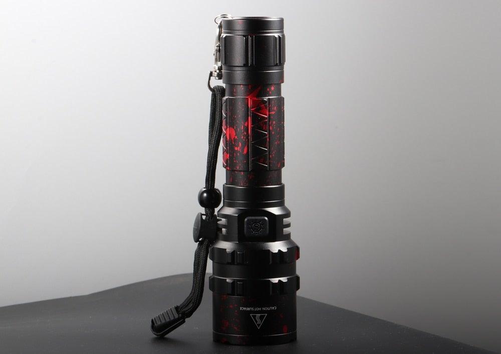 Rechargeable  LED Tactical Flashlights Waterproof Powerful High Lumen Super  Bright Power LED Aluminum Flashlight For Hiking Outdoor Camping Fishing Jogging Running HouseholdPowerful Light