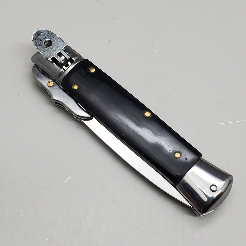 ZA@ ARMED FORCE TACTICAL 8” Handcrafted OTF Pocket Knife – Black ST-11BP