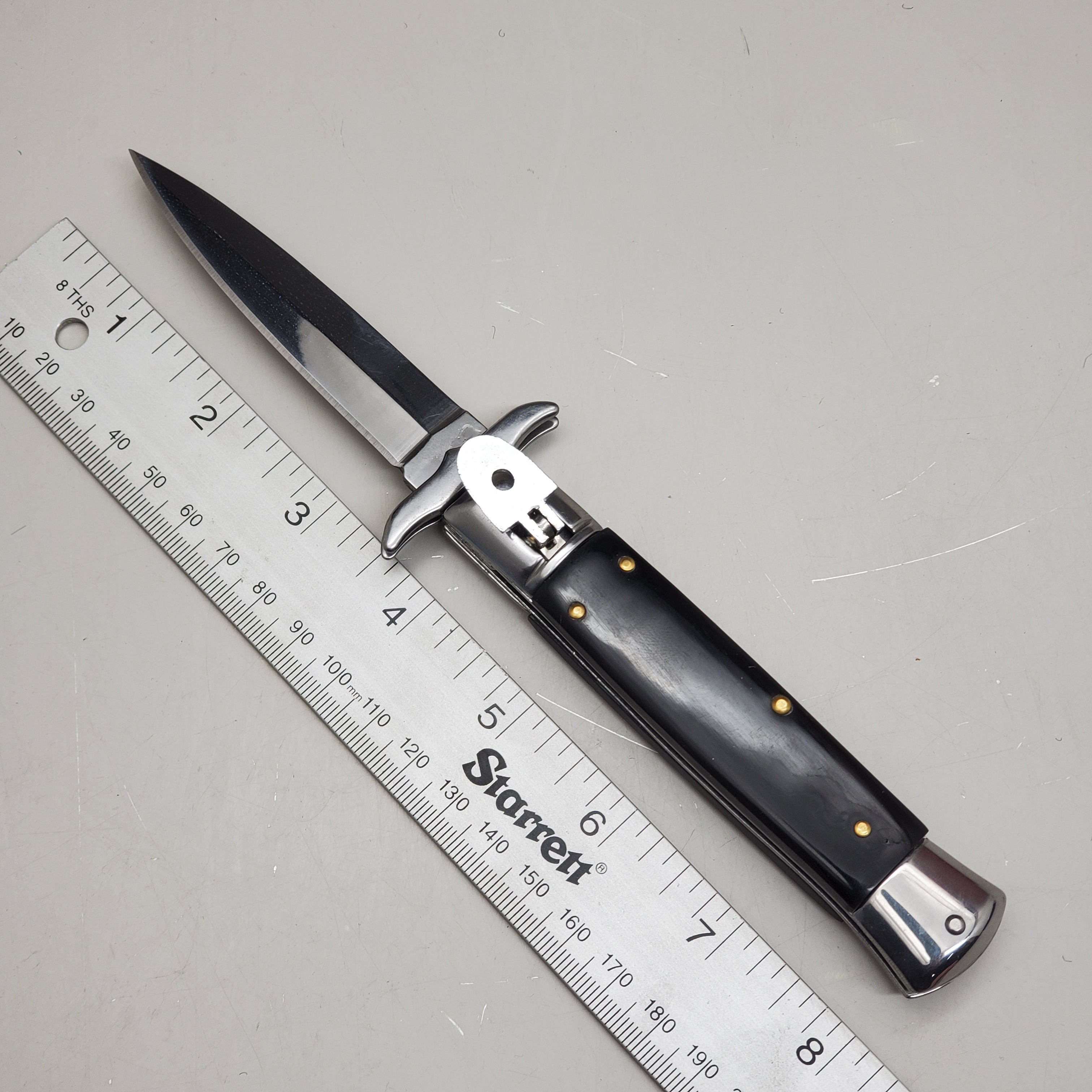 ZA@ ARMED FORCE TACTICAL 8” Handcrafted OTF Pocket Knife – Black ST-11BP