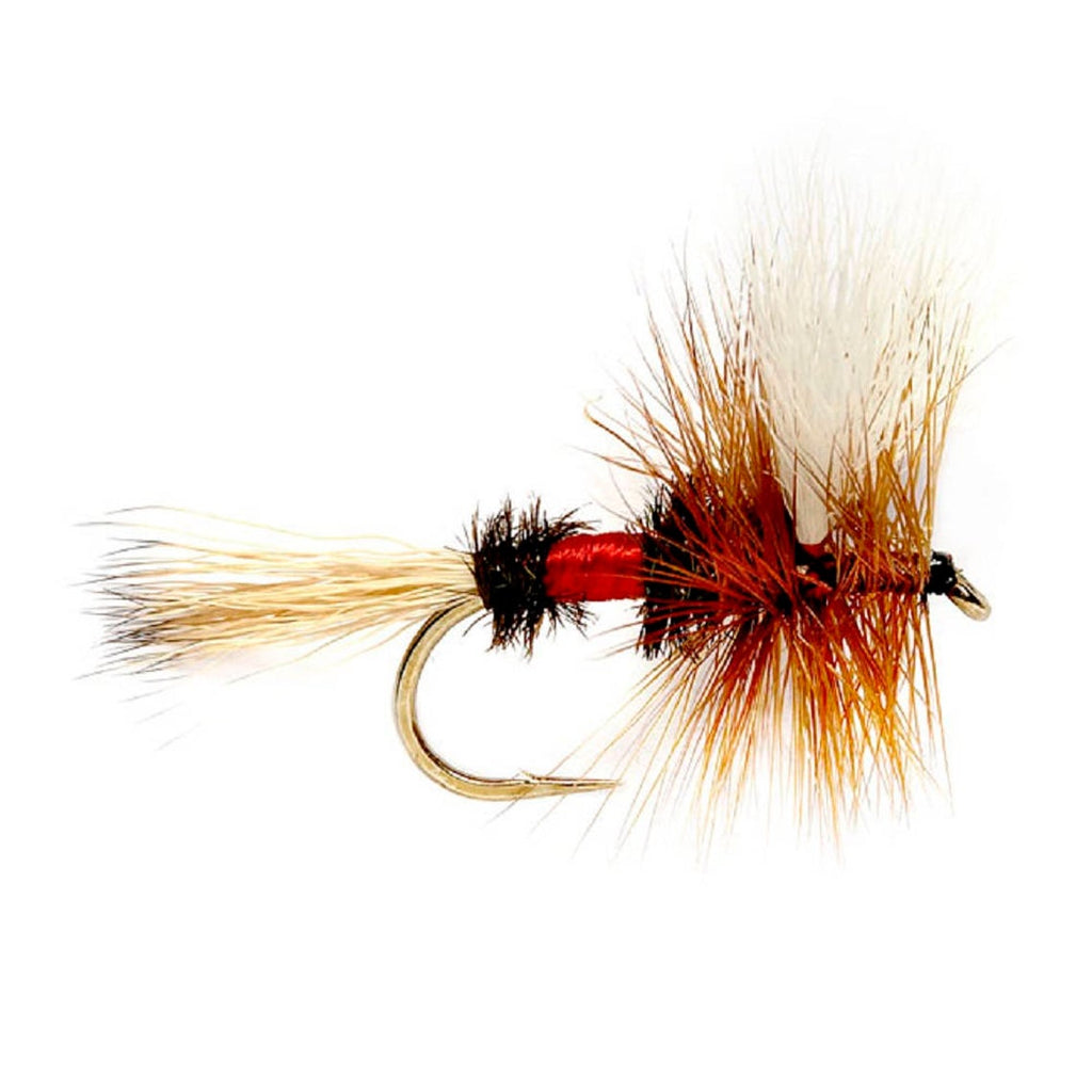 3 Pack Barbless Royal Wulff Classic Hair Wing Dry Fly - Hook Size 16