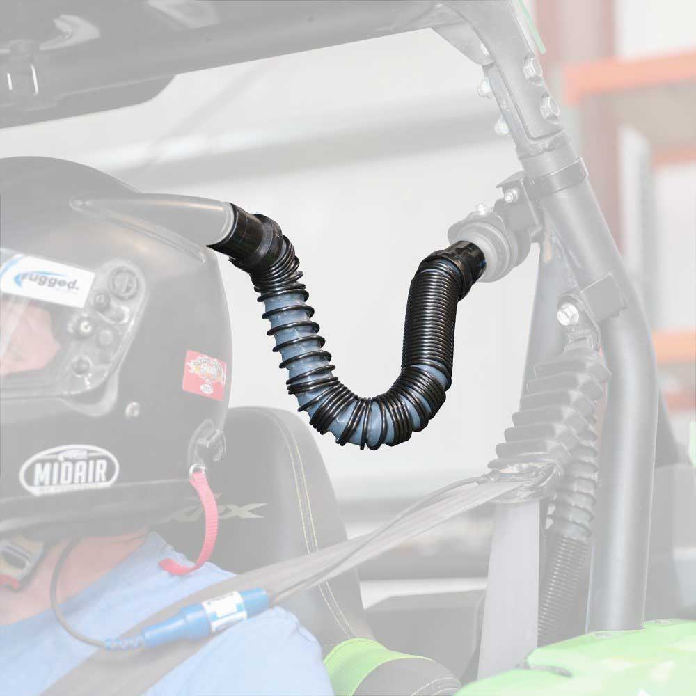 Rugged Radios 1 to 3 Ft MAC-X Expandable Ultra Flex Helmet Air Pumper System Hose by Rugged Radios