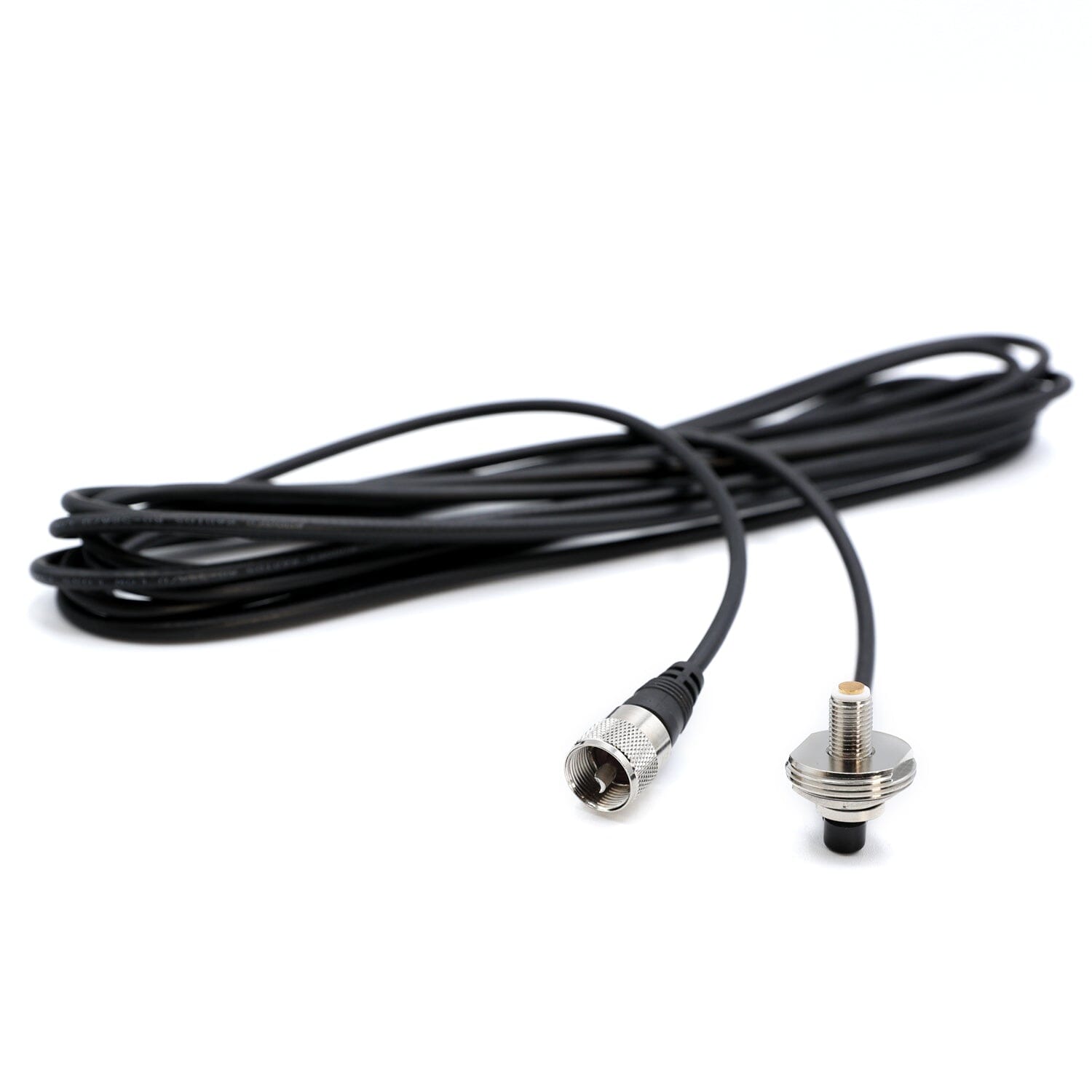 Rugged Radios 17 Ft Antenna Coax Cable with 3/8" NMO (TM) Thick Mount