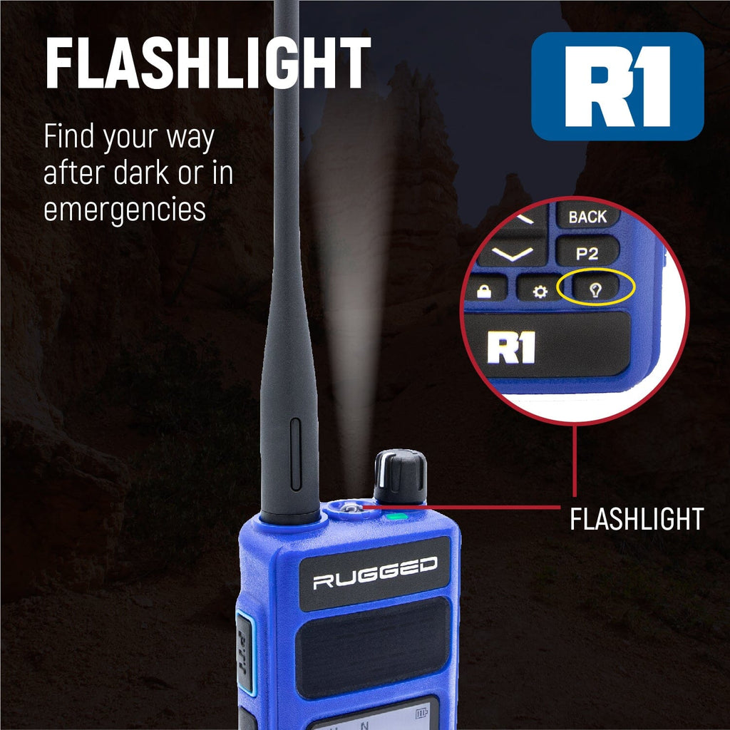 Rugged Radios 2 PACK - R1 Business Band Digital Analog Handheld Radio - By Rugged Radios