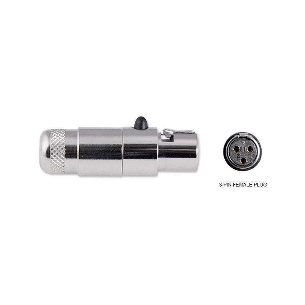 Rugged Radios 3-Pin Female Mini XLR Connector TA3FL