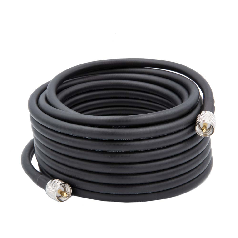 Rugged Radios HD Flag Pole Antenna Coax Cable for Base Camp and Base Stations