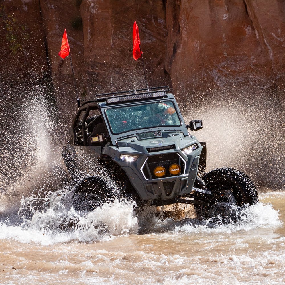 Rugged Radios Adventure Radio Kit - M1 Waterproof Powerful Business Band Mobile Radio Kit and External Speaker