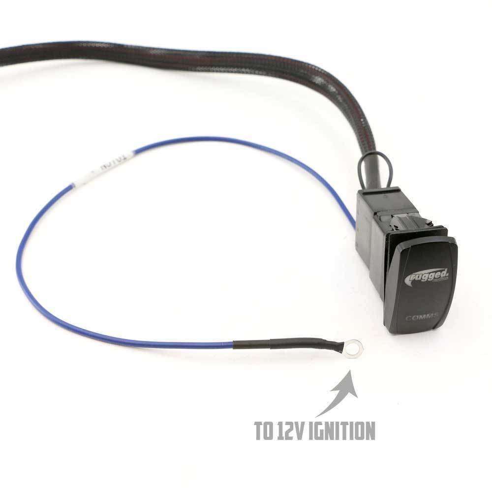 Rugged Radios Rocker Power Switch for Waterproof Mobile Radios and Rugged Intercoms