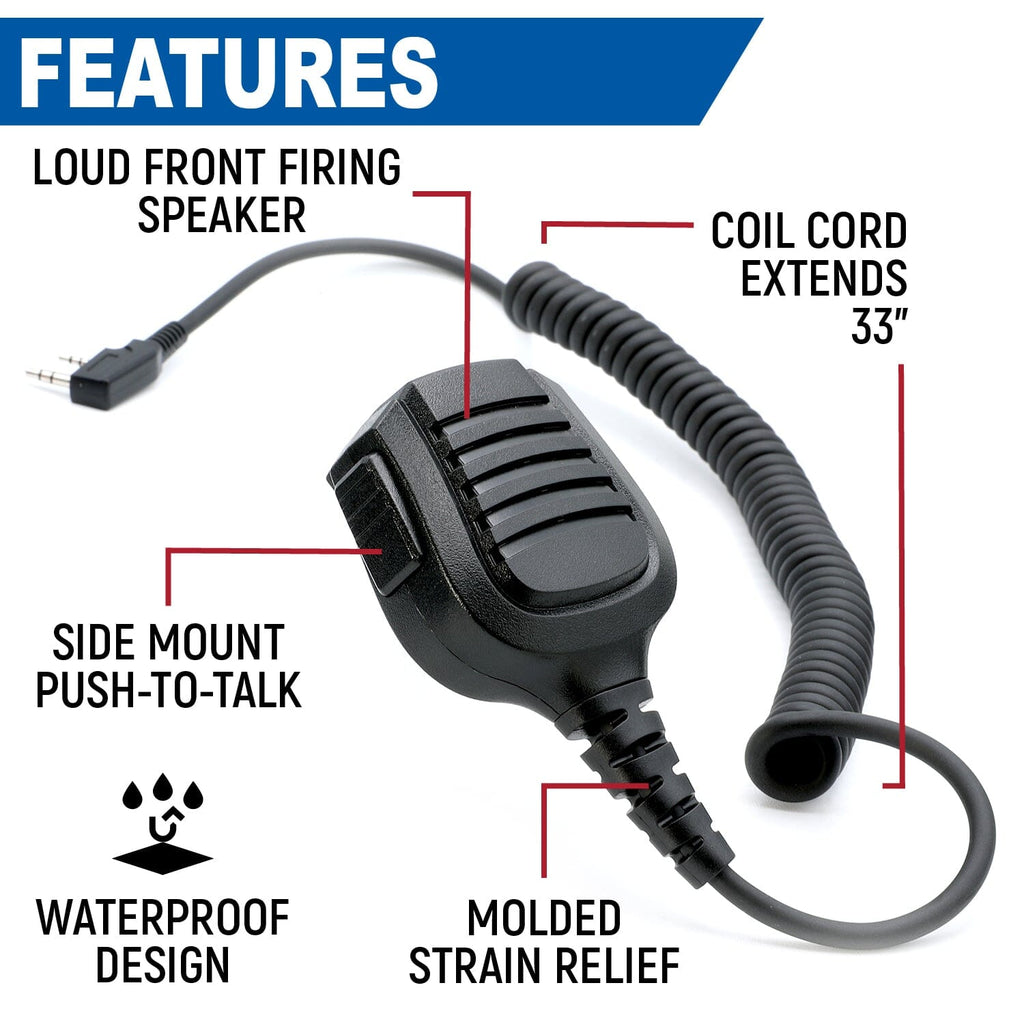 Rugged Radios Bundle - Rugged R1 Business Band Handheld Radio with Hand Mic