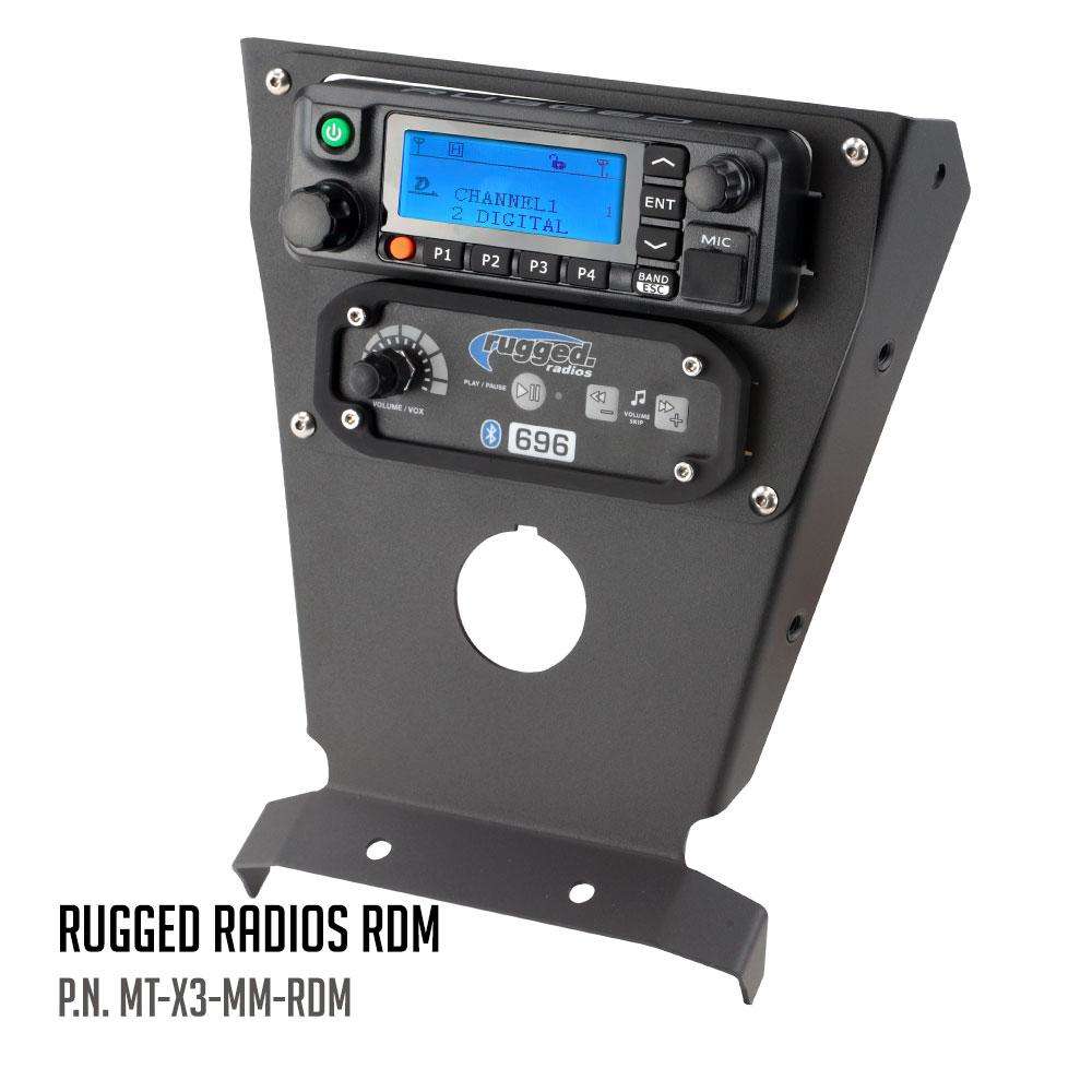 Rugged Radios Can-Am X3 Multi Mount Kit for Rugged UTV Intercoms and Radios