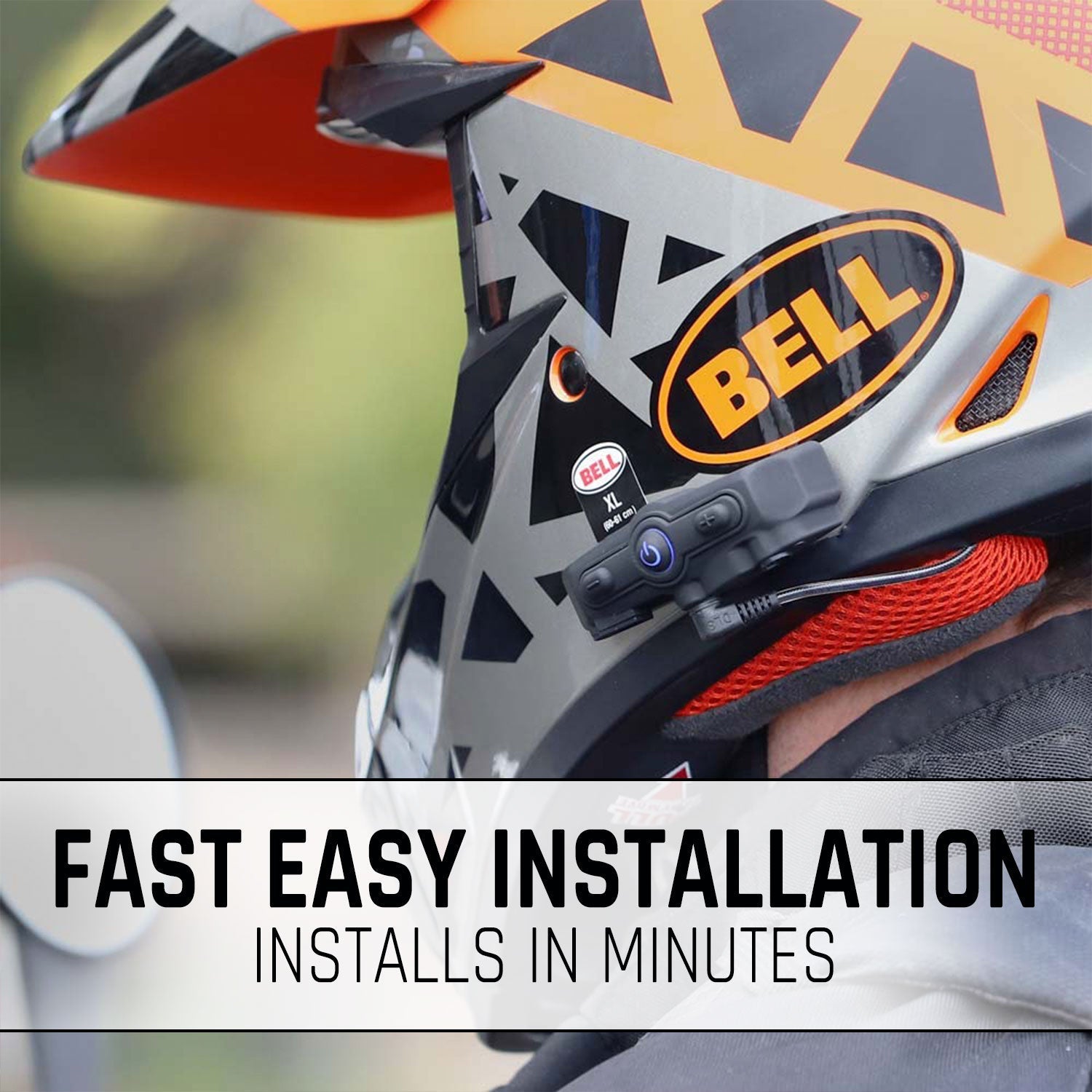 Rugged Radios CONNECT BT2 Bluetooth Headset for Motorcycle Helmet