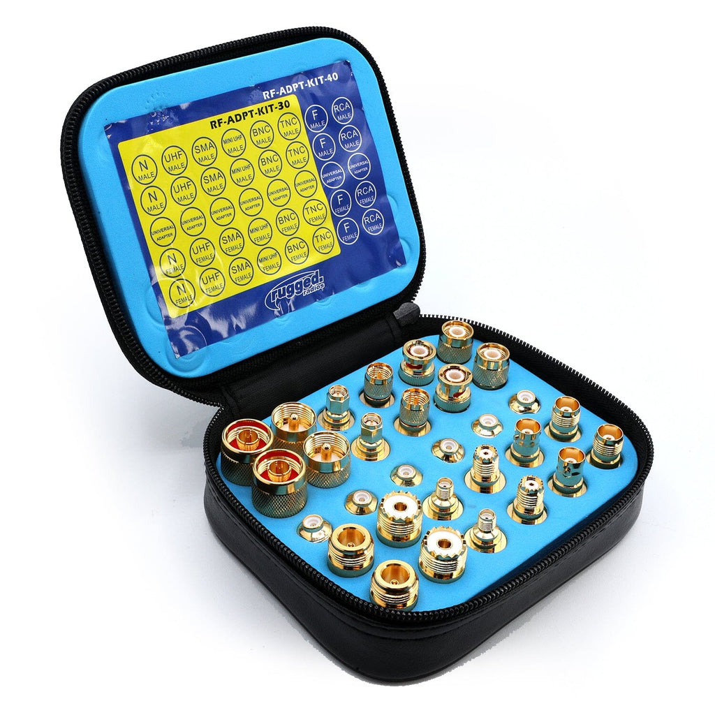 Rugged Radios Gold Plated BNC and NMO Antenna Connector Kit