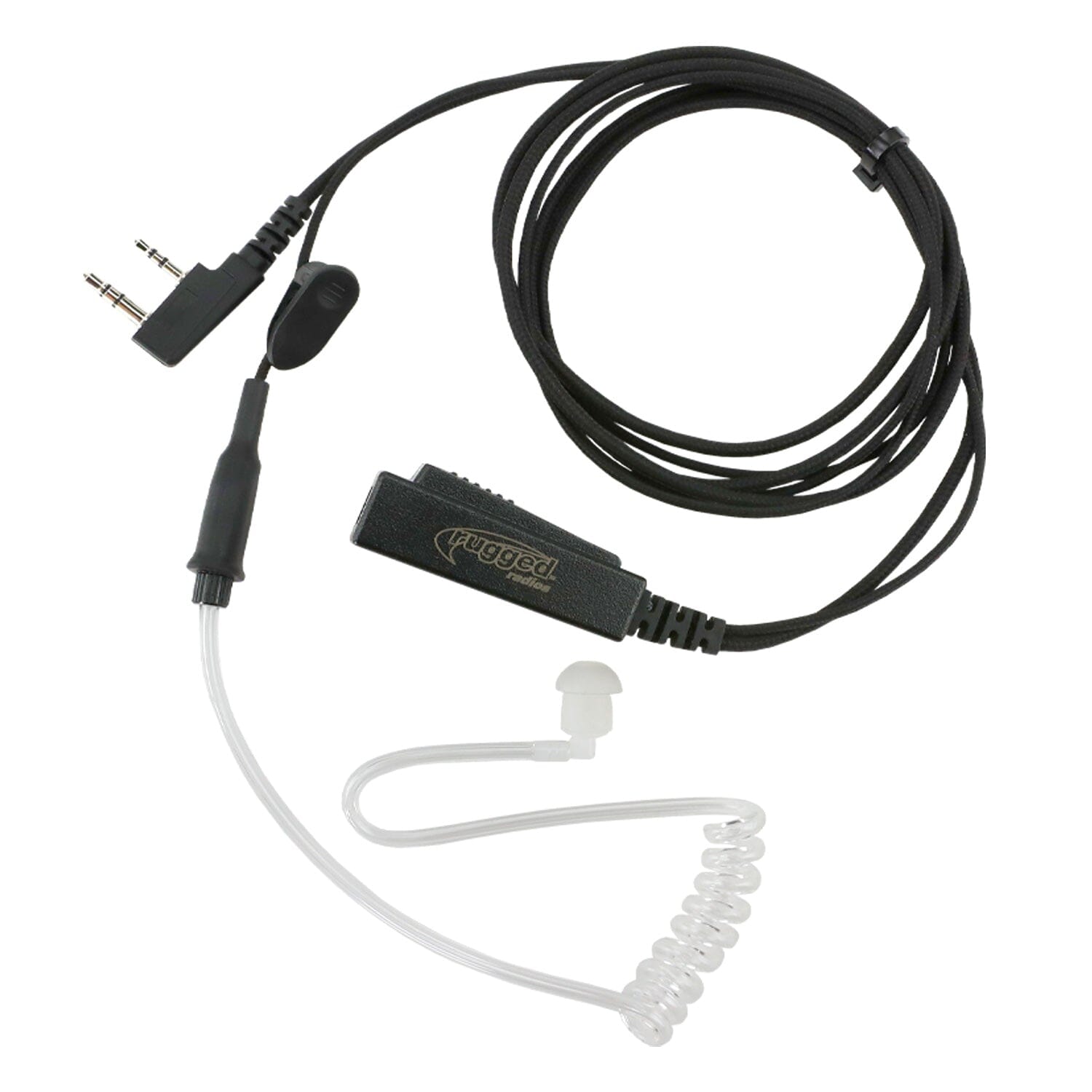 Rugged Radios GREAT OUTDOORS PACK - GMR2 PLUS GMRS and FRS Two Way Handheld Radios with Lapel Mics and XL Batteries