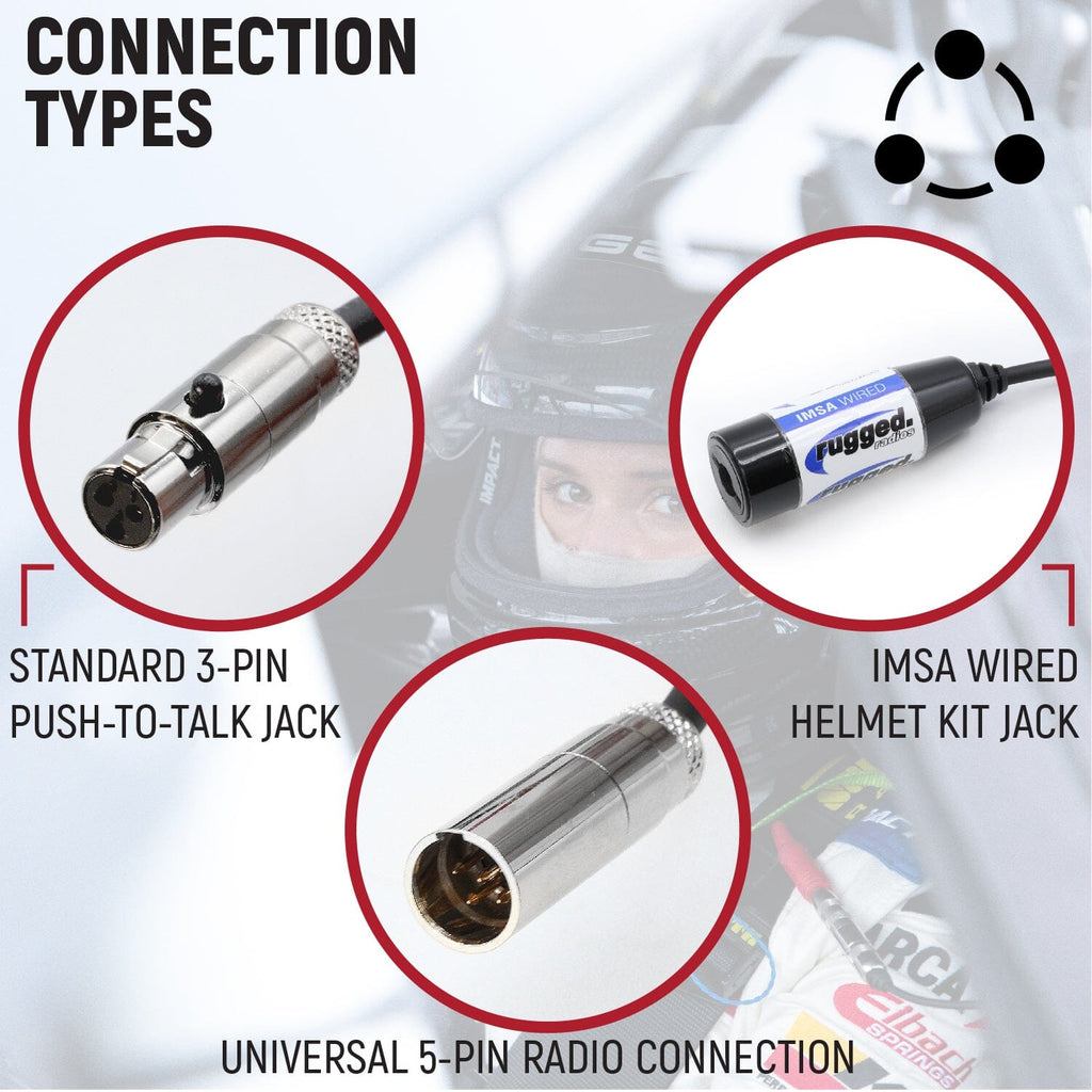 Rugged Radios IMSA 4-Conductor 4C Circle Track Road Race Car Harness