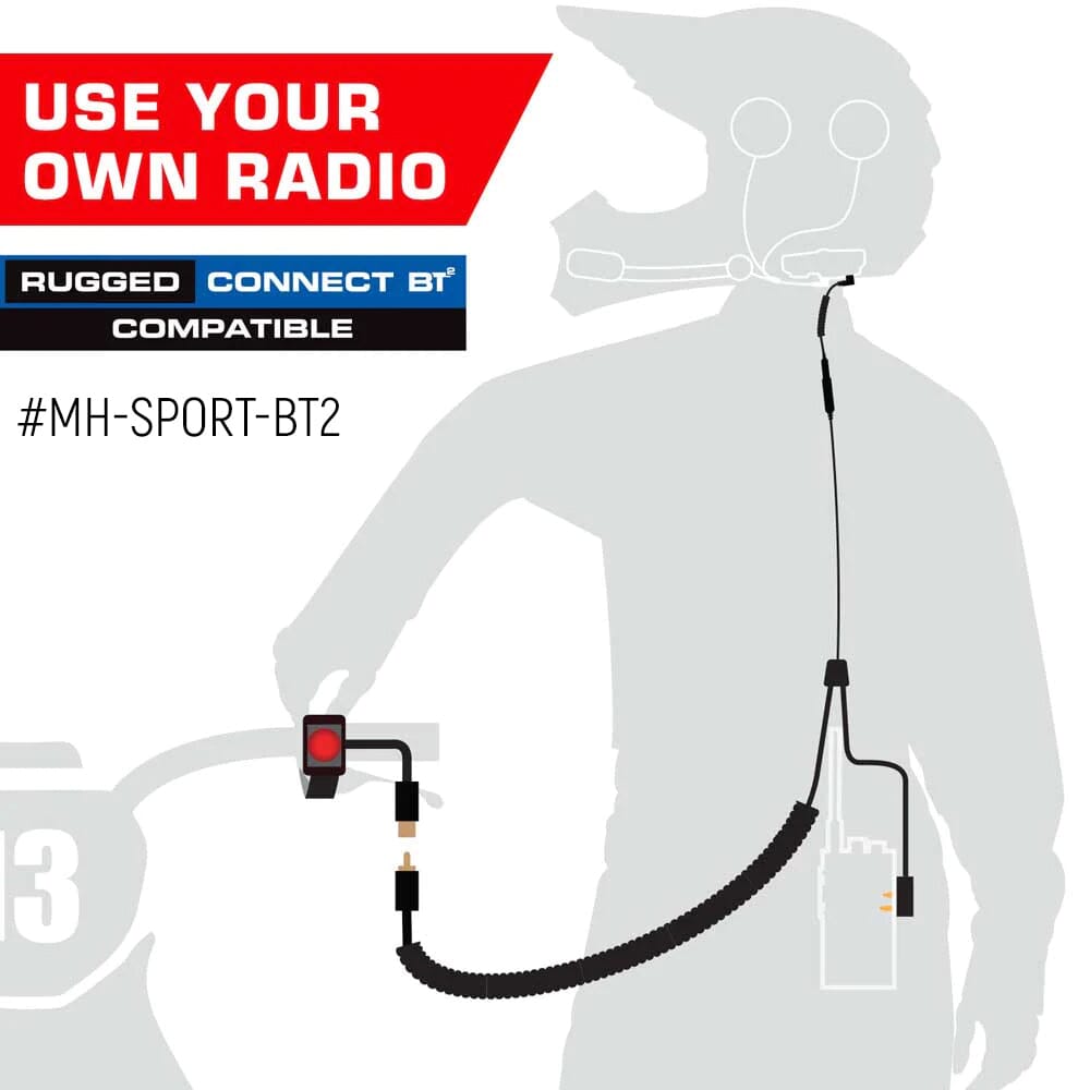 Rugged Radios CONNECT BT2 Bluetooth Moto Kit with GMRS Radio