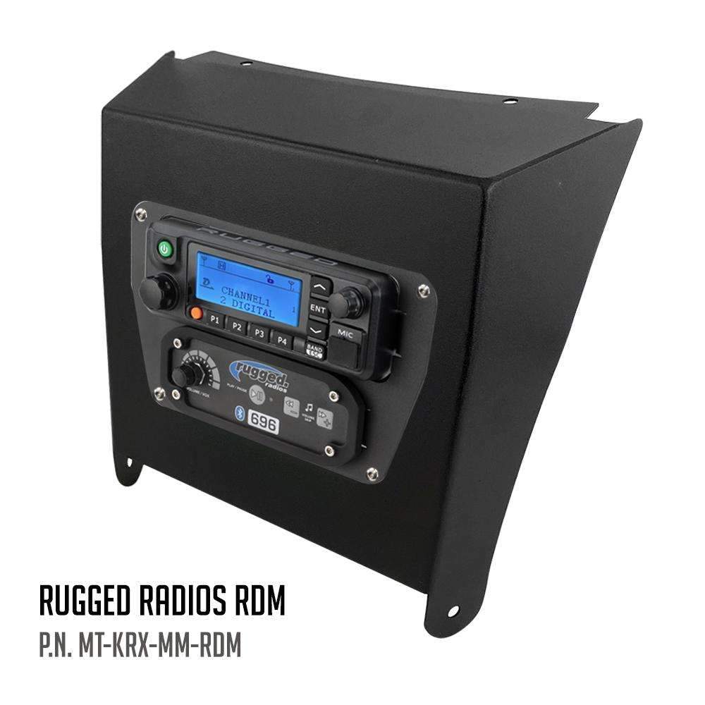 Rugged Radios Kawasaki KRX Multi-Mount Kit for M1 / G1 / RM45 / RM60 / GMR45 Radio and Rugged Intercom