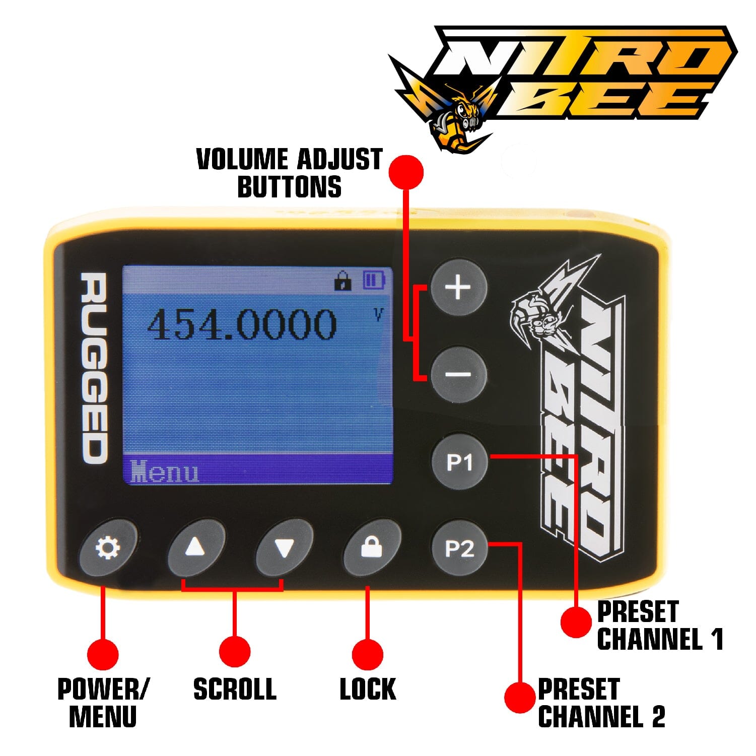 Rugged Radios Nitro Bee Xtreme UHF Race Receiver