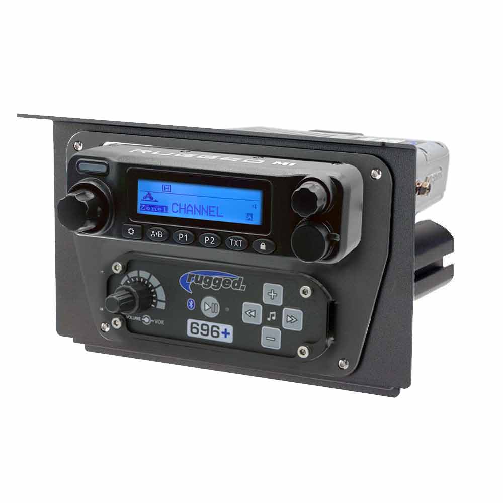 Rugged Radios Polaris RZR XP 1000 Complete Communication Kit with Bluetooth Intercom and 2-Way Radio