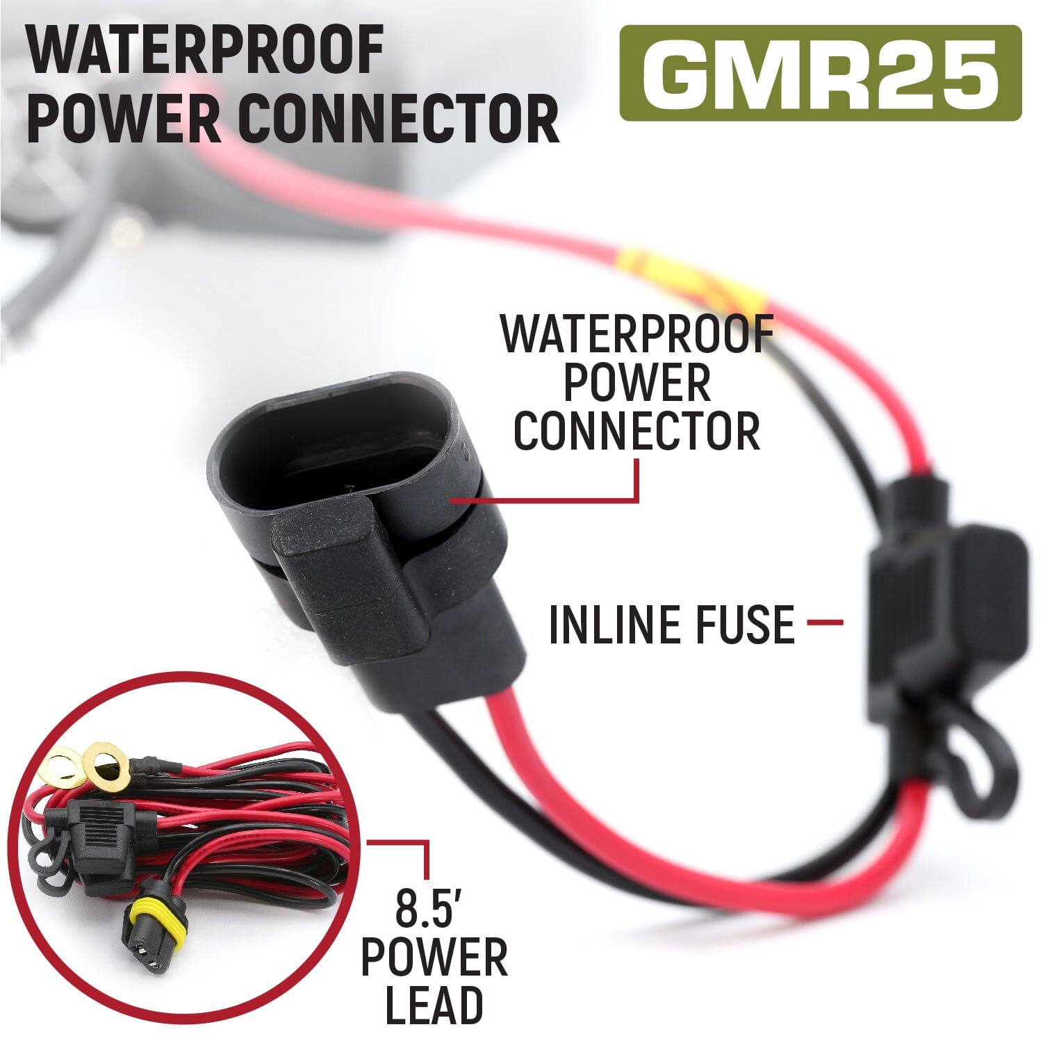 Rugged Radios Radio Kit - GMR25 Waterproof GMRS Band Mobile Radio with Antenna