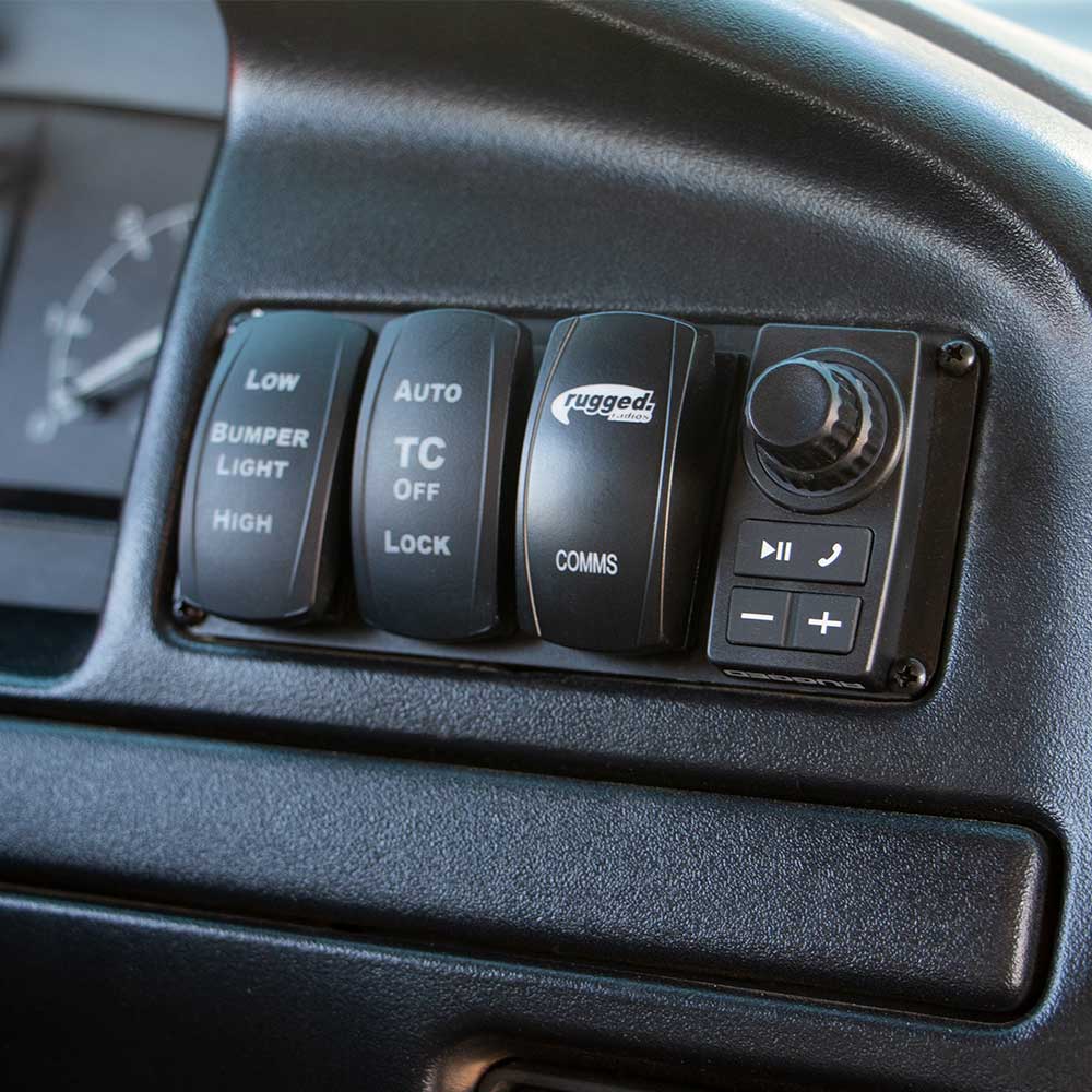 Rugged Radios Rocker Switch Panel Bezel for OBS Ford Bronco, F150, and F250 Dash