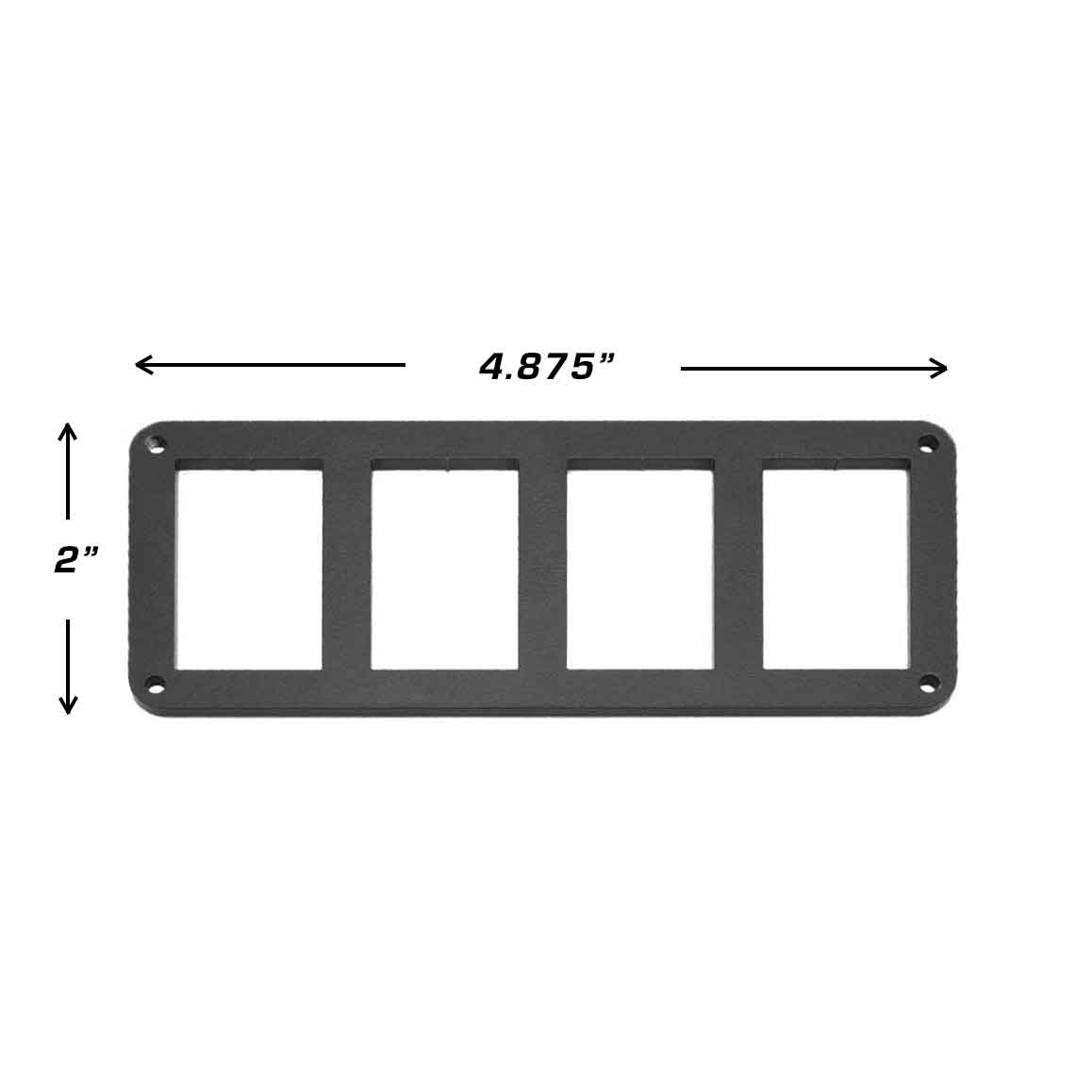 Rugged Radios Rocker Switch Panel Bezel for OBS Ford Bronco, F150, and F250 Dash