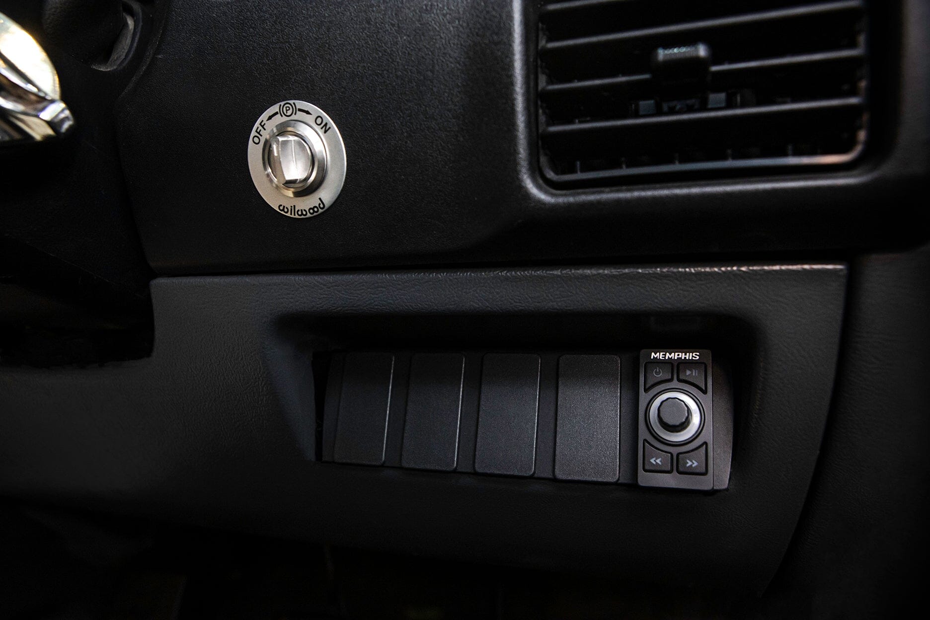 Rugged Radios Rocker Switch Panel for OBS Ford Bronco, F150, and F250 Lower Dash