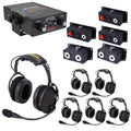 Rugged Radios Fire Safety Industrial Dual Radio Intercom 6 Place with Pump Panel Kit with RRP800