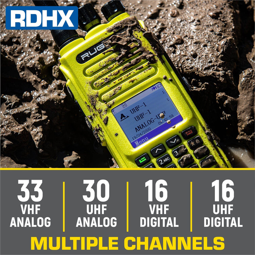 Rugged Radios Rugged RDH-X Waterproof Business Band Handheld - Digital and Analog